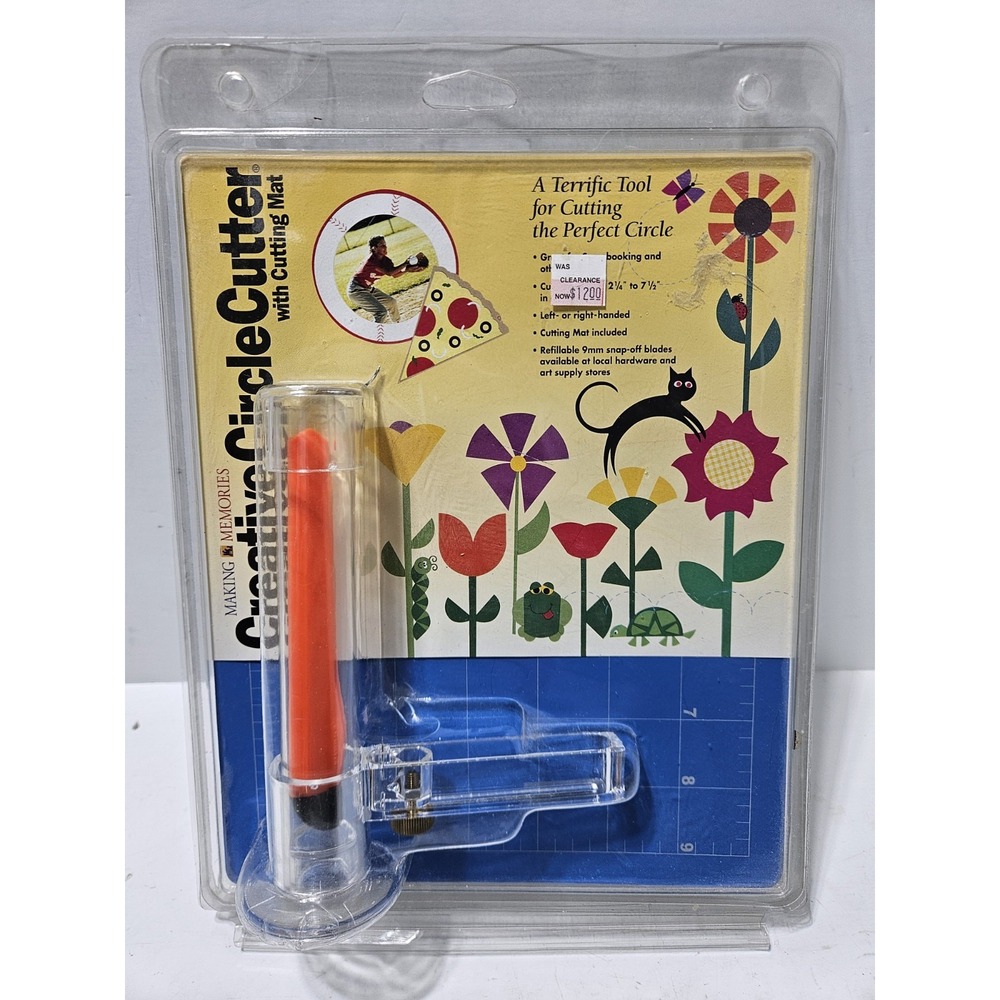 Making Memories Adjustable Rotary Creative Circle Cutter With Cutting Mat
